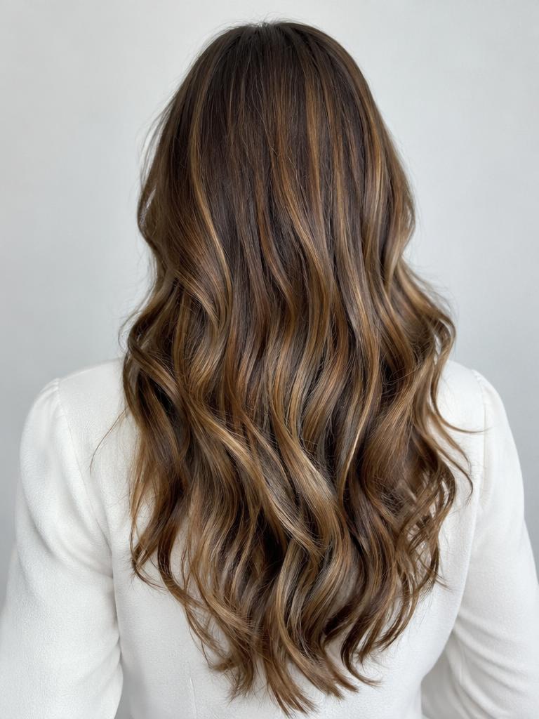 Beispielbild: Balayage mit natürlichen Highlights